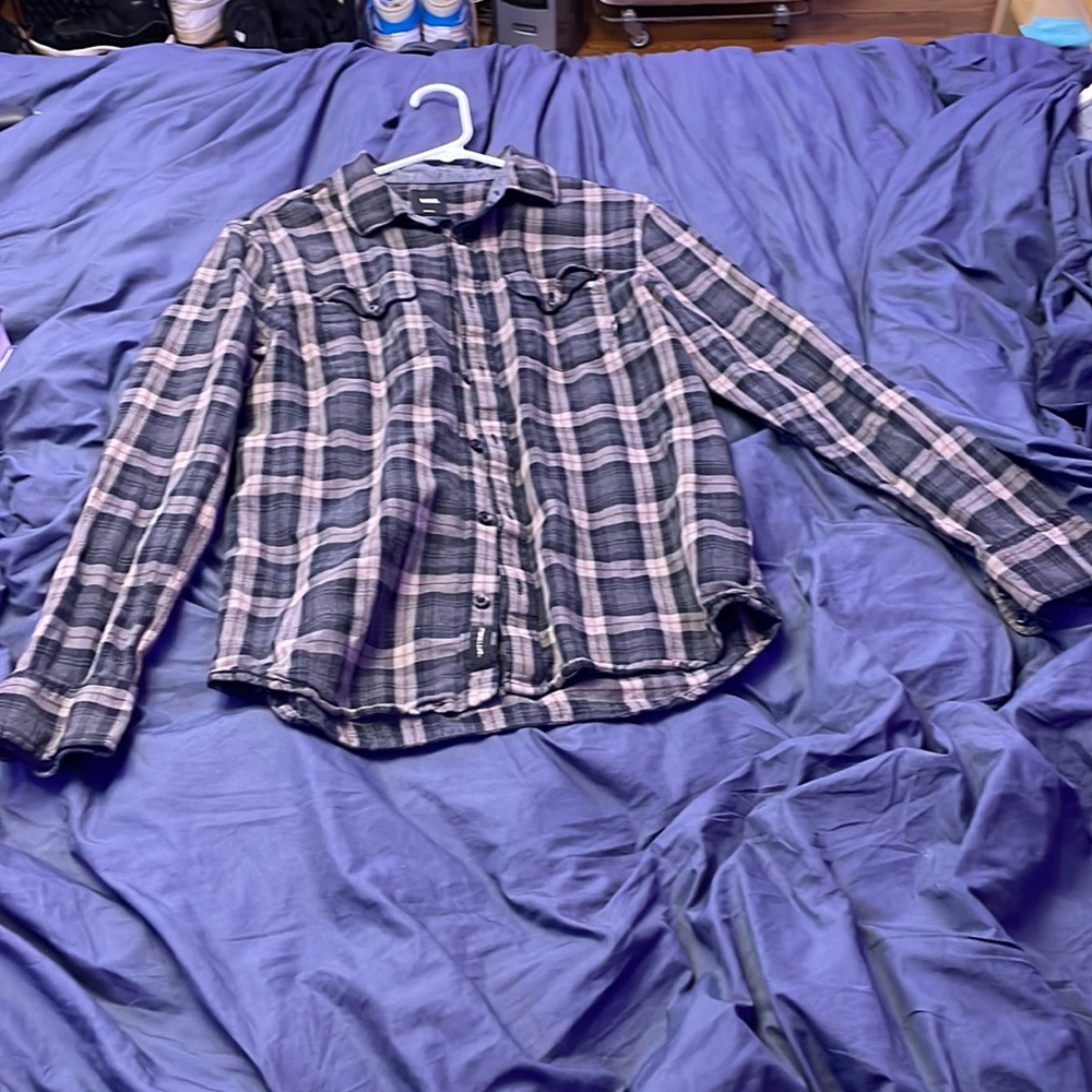 Plaid long sleeve flannel